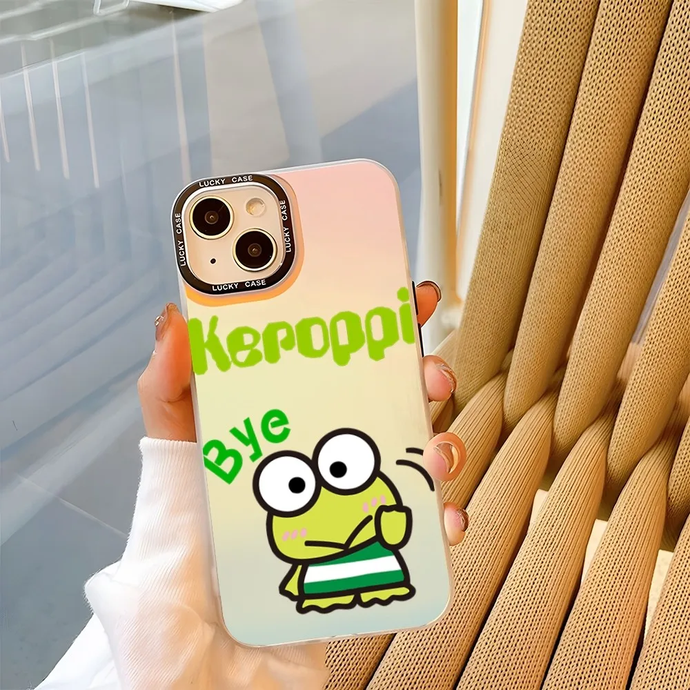 K-KeroppiS Cute Phone Case For Samsung S23 S20 S21 A12 A34 A24 A13 A23 A22 A05s Ultra Gradient IMD Clear Matte Cover