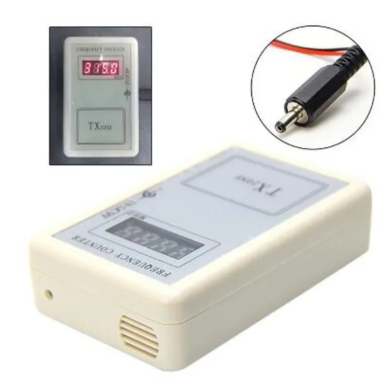 

Handheld Remote Control Wireless Frequency Meter Counter tester 250-450MHZ for Car Auto Remote Cymometer Detector Power Cable