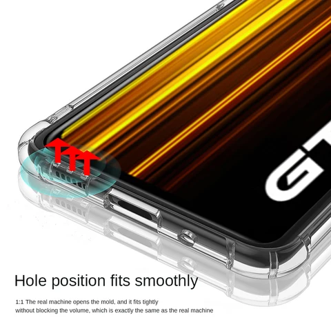 Чехол с подушкой безопасности Realmi GT Neo 3 T, силиконовый чехол для Realme GT Neo 3 T 3 T, прозрачный чехол RealmeGT Neo3T, противоударный чехол-накладка