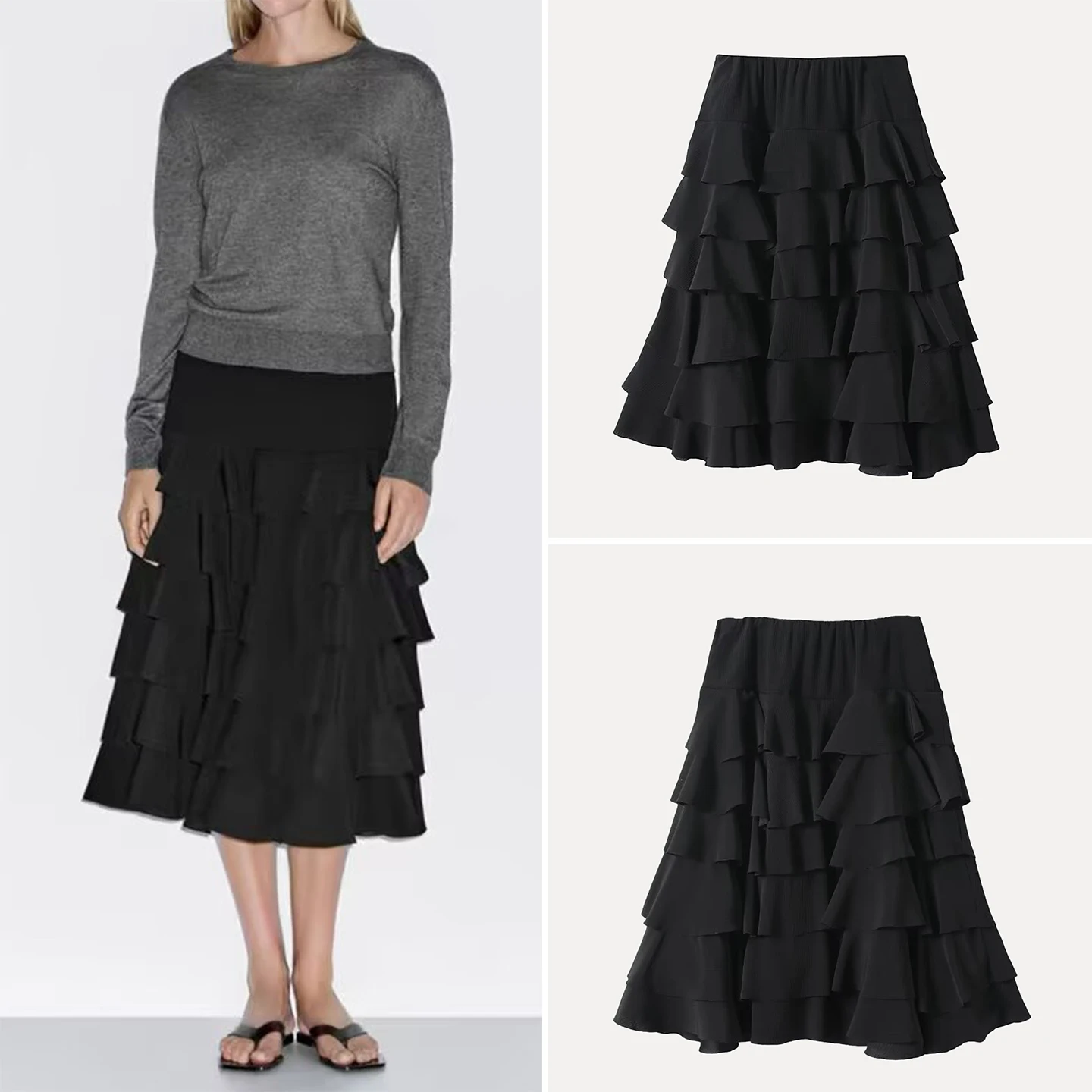 

Юбка Princ Sle f с модным драпированным подолом, весна-осень, новинка, женская одежда, бренд Z