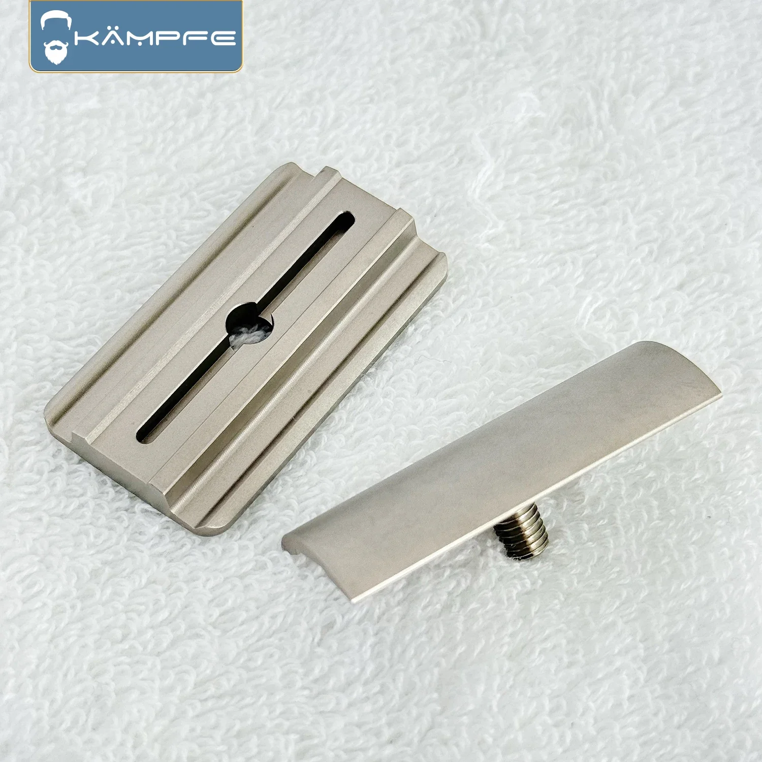 KAMPFE 316L Stainless Steel Double-sided CNC Processed Men safety shaver head Close Shaving
