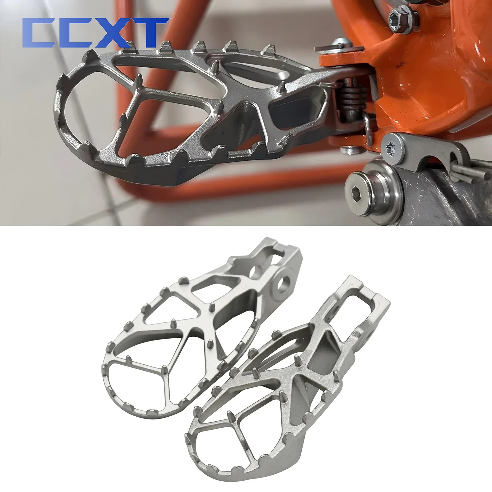 

Motorcycle Foot Pegs FootRest Footpegs Rests Pedals For KTM SX SXF XCF EXC EXCF XC 125 150 200 250 300 350 400 450 500 2017-2023