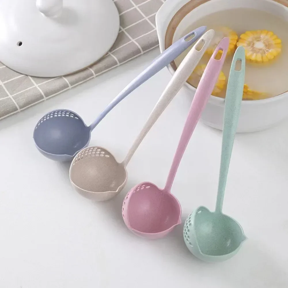 Hot Plastic Large Plastic Hot Pot Wheat Straw Spoon Plastic Tool Kitchen Accessories Gadgets Tools Dining Bar Home Garden