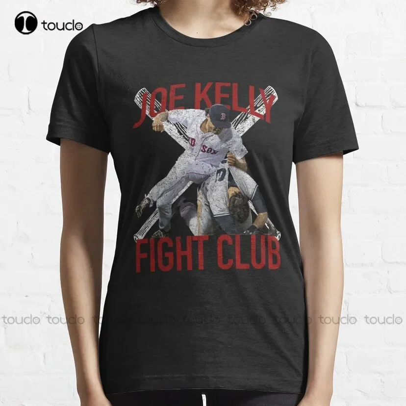Vintage Joe Kelly Fight Boston Baseball Club T-Shirt Classic T-Shirt Men'S Golf Shirts Custom Aldult Teen Unisex Xs-5Xl Cotton