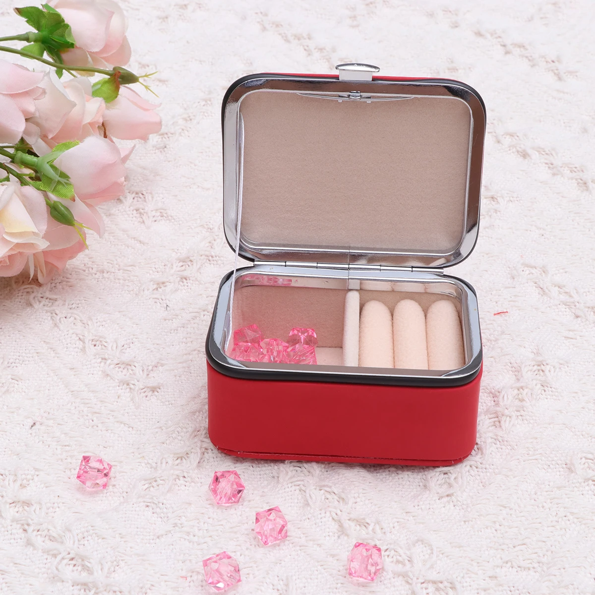 

Portable Jewelry Storage Box Cases for Women Organizer Stand Containers