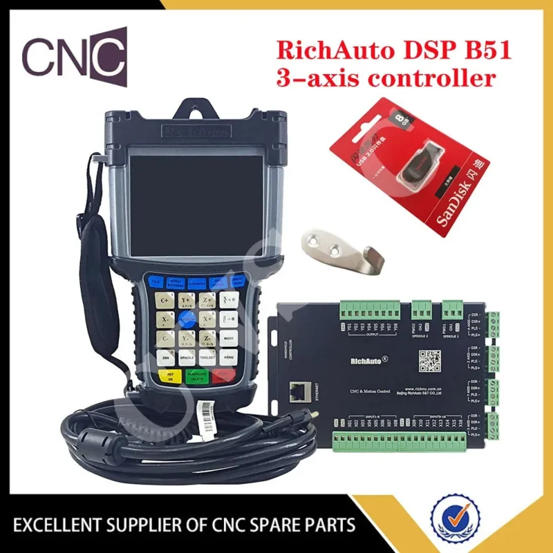 RichAuto DSP B51 offline 3-axis CNC motion control system handheld engraving machine controller supports standard G code