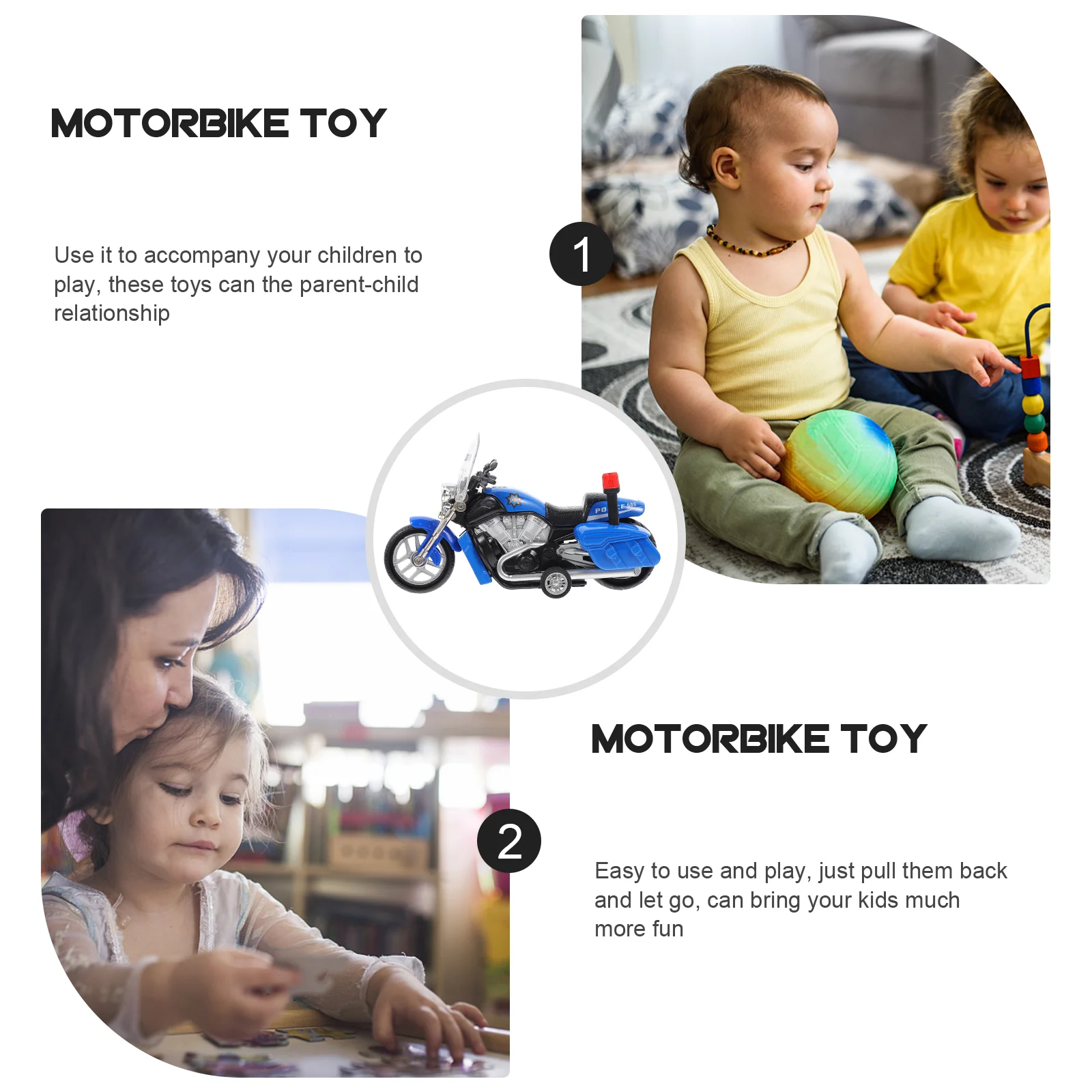 Motorspeelgoed Kindermotor Model Speelgoedauto voor simulatie Pull-back Mini Kinderen Kinderen