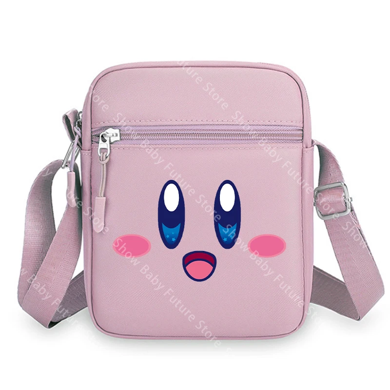 Kirbys Shoulder Bag for Adult Woman 20x15CM Anime Kawaii Cartoon Crossbody Bags Canvas Travel Sport Cute Fashion Birthday Gifts