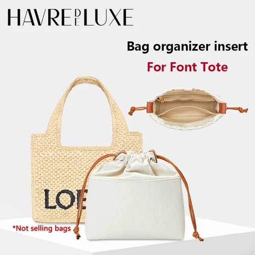 Inserto organizador de bolsa para fuente, bolsa de material de lona, soporte de almacenamiento, modificación interior, accesorios para bolsa