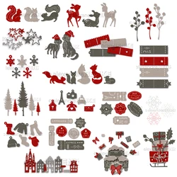 Piggy Craft metal cutting dies cut die mold New Christmas Series Scrapbook paper craft knife mould blade punch stencils die