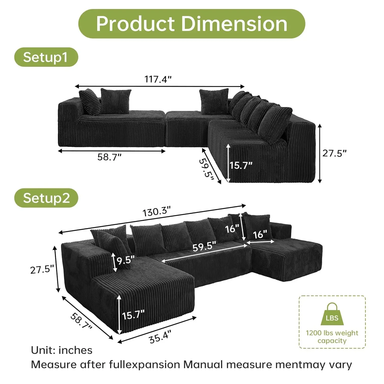 Thumbnail 2 - #23 Modular Sectional Sofas Sale