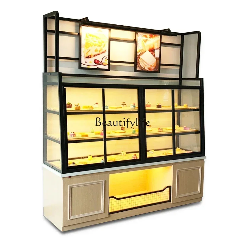 

LPJ13Bread Counter Bread Display Cake Shop Model Glass Side Cabinet Commercial Zhongdao Display Stand