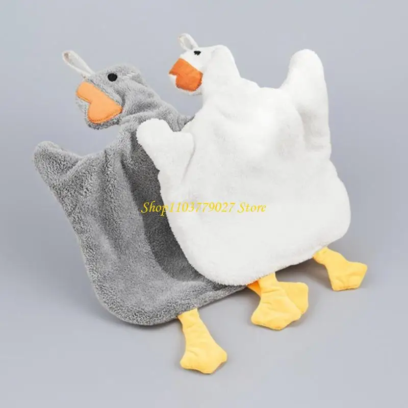 C4DF Super Absorbent Hand Towel Adorable Cartoon Wipe Rag for Kitchen Bathroom