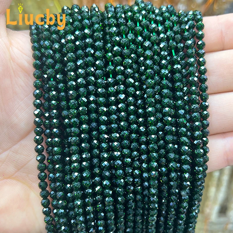 

2mm/3mm Natural Stone Green sandstone Small Tiny beads Gemstone Decorative beads For Jewelry Making Keepsake accessory Wholesale