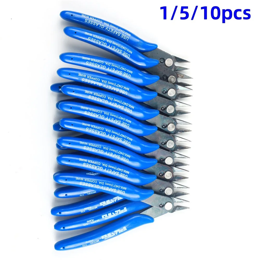 Cortadores de Cabo de Fio Elétrico Corte Lado Snips Flush Alicates Nipper Anti-deslizamento de Borracha Mini Alicate Diagonal Ferramentas Manuais 10