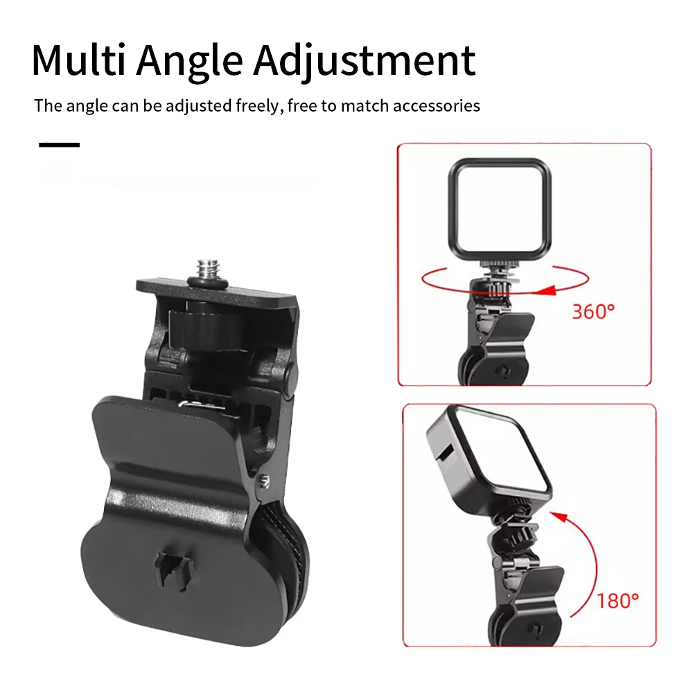 

Fill light Clip holder Mobile phone Fill light Clip Photography Fill Light Holder Rotatable 360 ° With 1/4 inch Screw for Phones