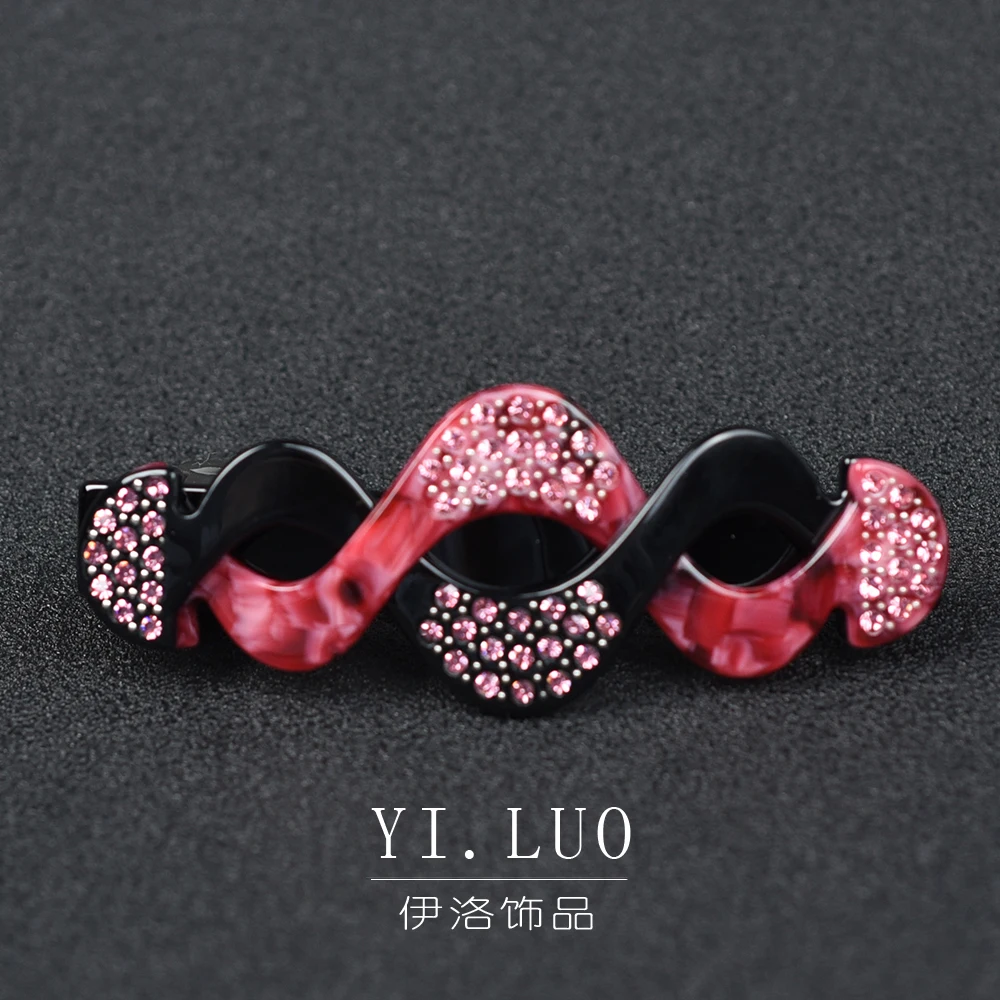 Women Headwear Girls Headwear Middle Size Rhinestone Hair Clip Vintage Hair Barrette  Fashion Cute Hair Accessories For Women