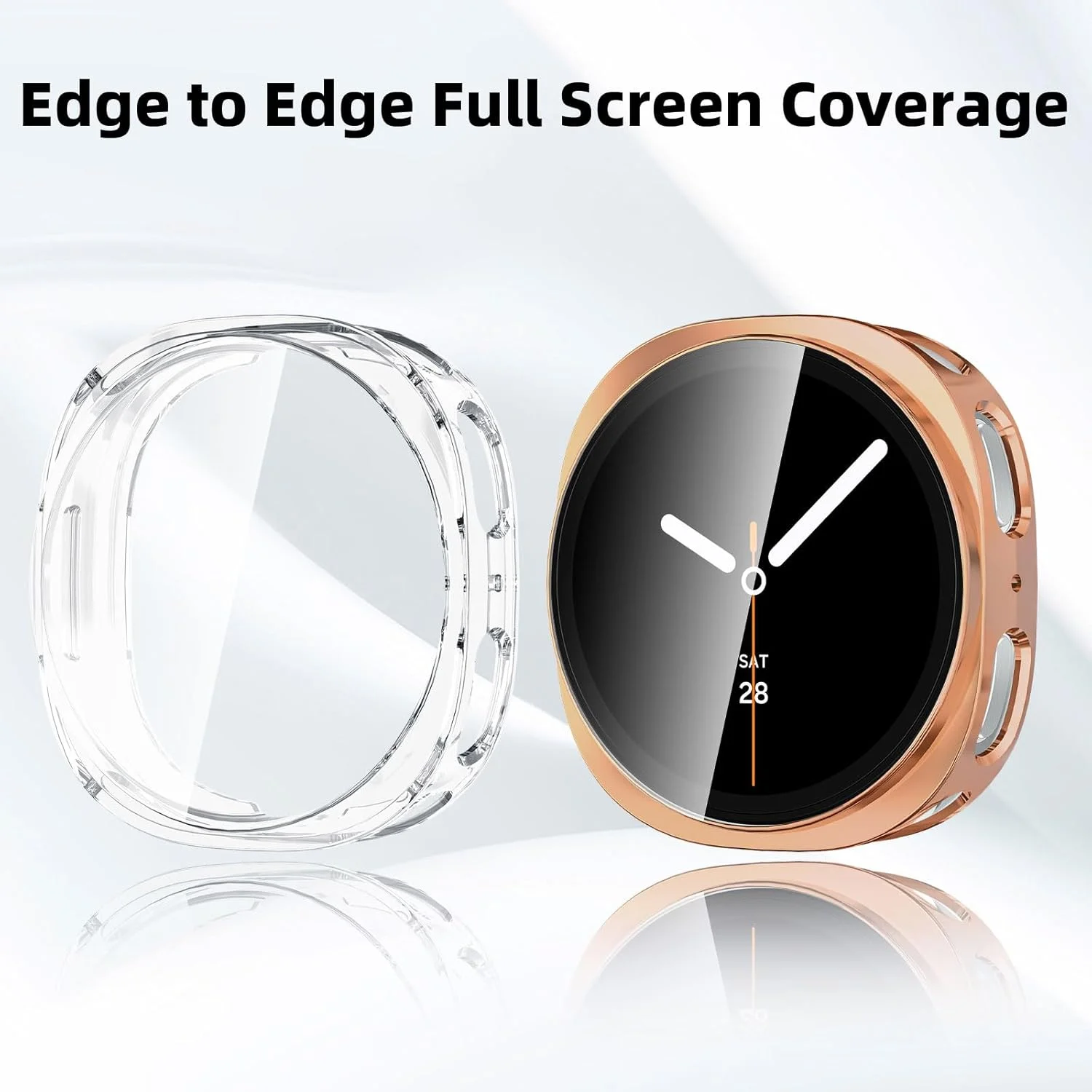 Screen Protector For Samsung Galaxy watch 8 Case 44mm 40mm Accessories Band Soft TPU Bumper Shockproof shell Galaxy watch8 cover