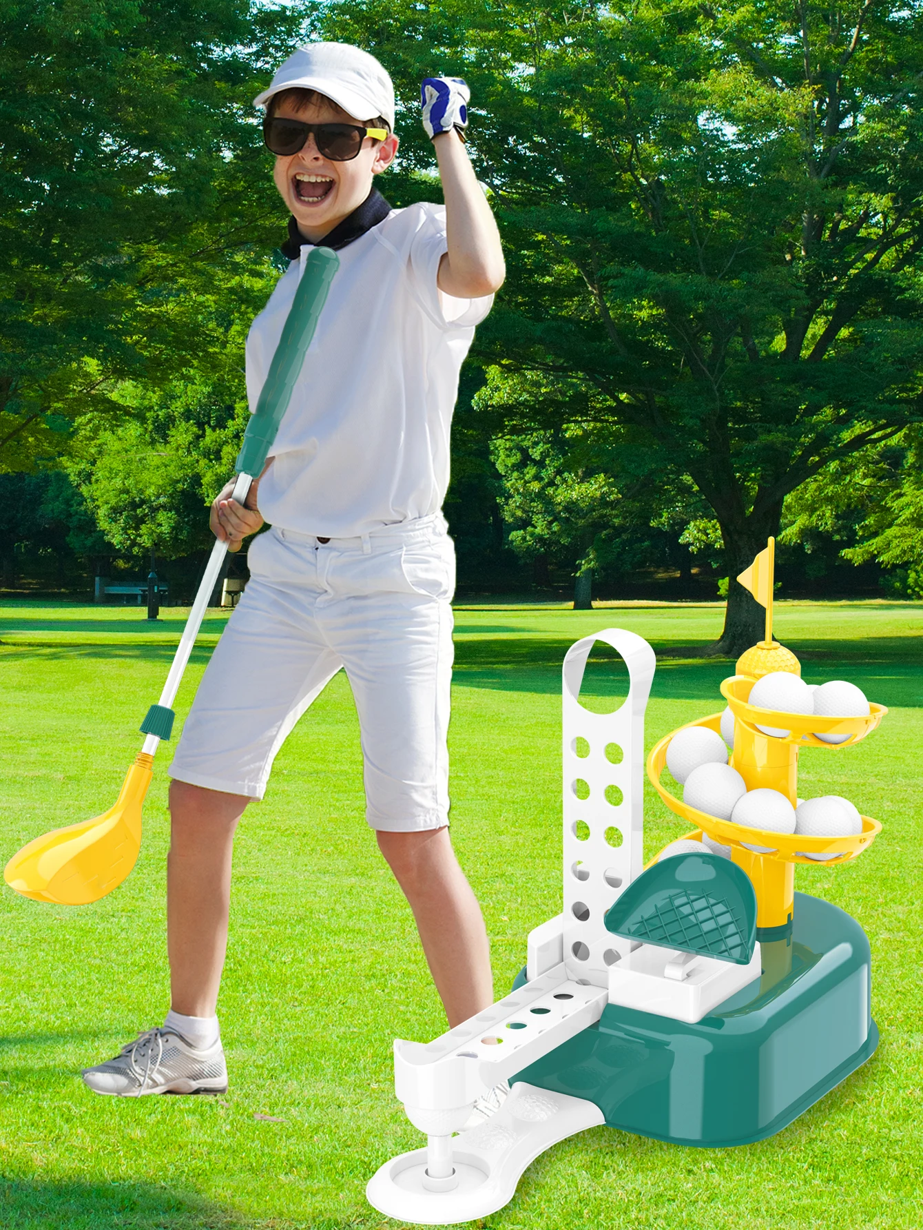 Outdoor-Sport golf für Kinder, Outdoor-Sport, leicht zu tragen und zu verwenden, geeignet für Frühlings ausflüge für Jungen und Mädchen