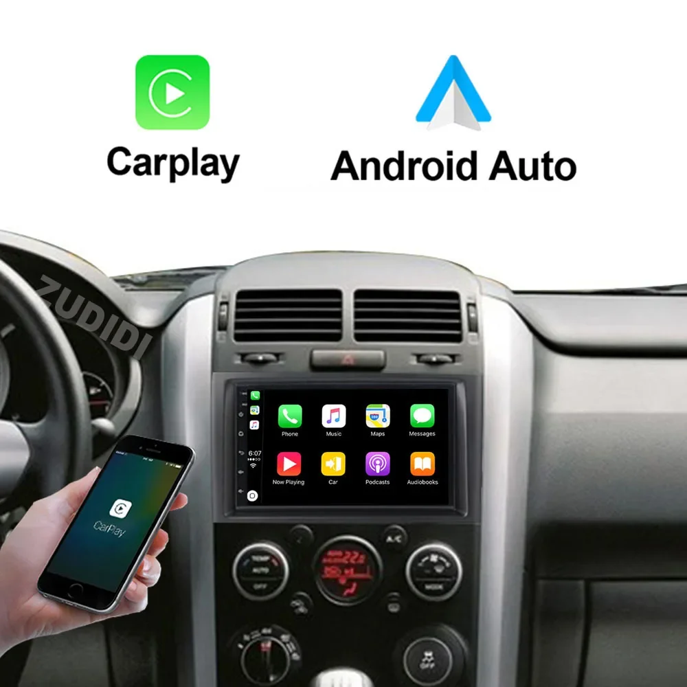 2din radio samochodowe Android 13 dla Suzuki Grand Vitara 3 2005-2010 2011-2015 samochód Radio odtwarzacz multimedialny GPS Carplay Androidauto WIFI