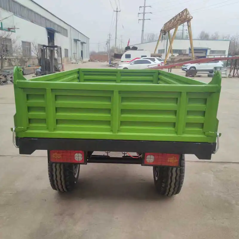 Rimorchio agricolo - Lettino per trattore con capacità di 3 tonnellate - Trasporto agricolo per cereali - Rimorchio autoscarico con scarico posteriore