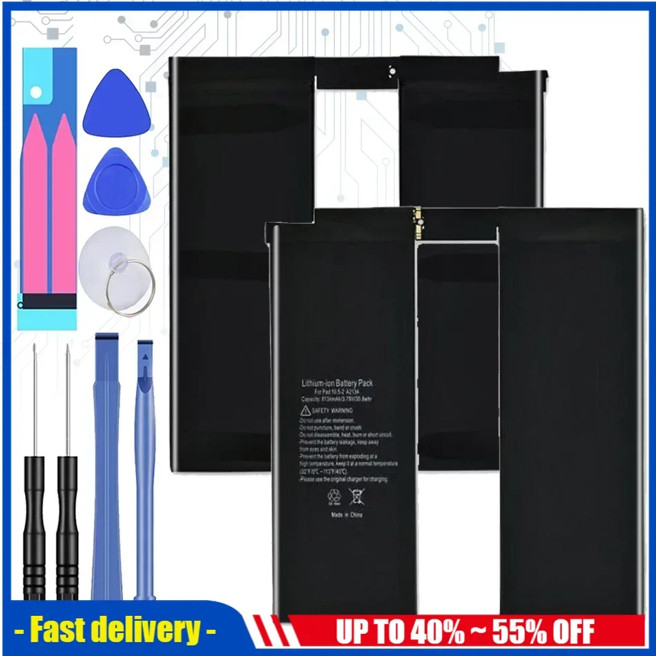 

Pro10.5 2nd 8134mAh Battery For Ipad Air 3 (2019) A2152 A253 A2154 A2123 Tablet Rechargeable Batteries