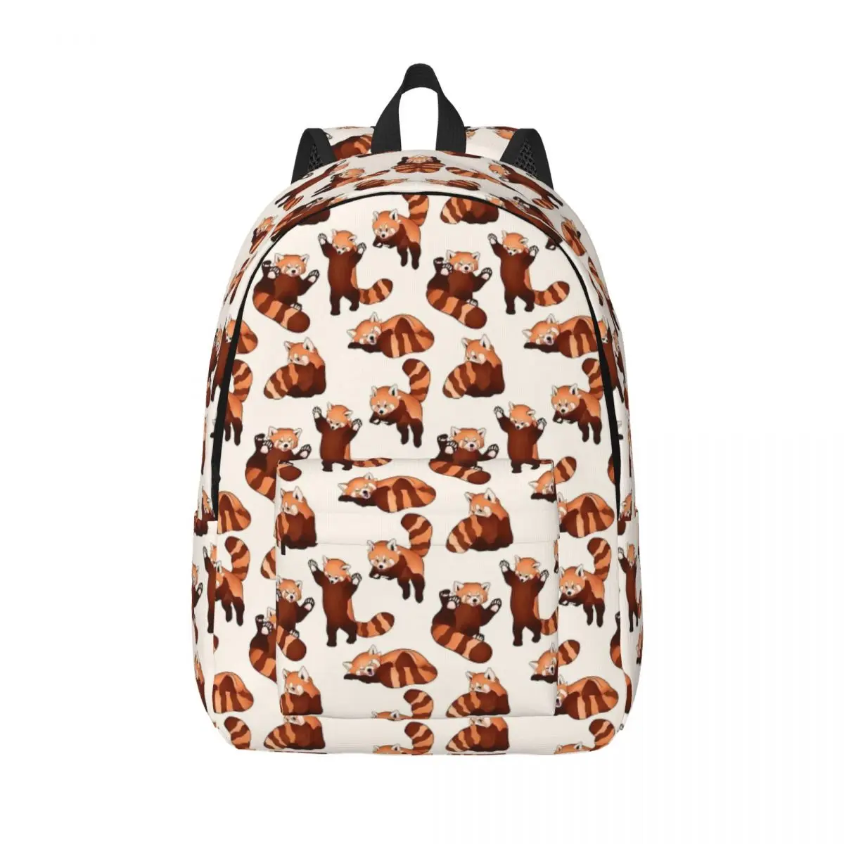 

Red Panda Pattern Backpack Middle High College School Student Charming Fun Lovely Bookbag Teens Daypack Lightweight