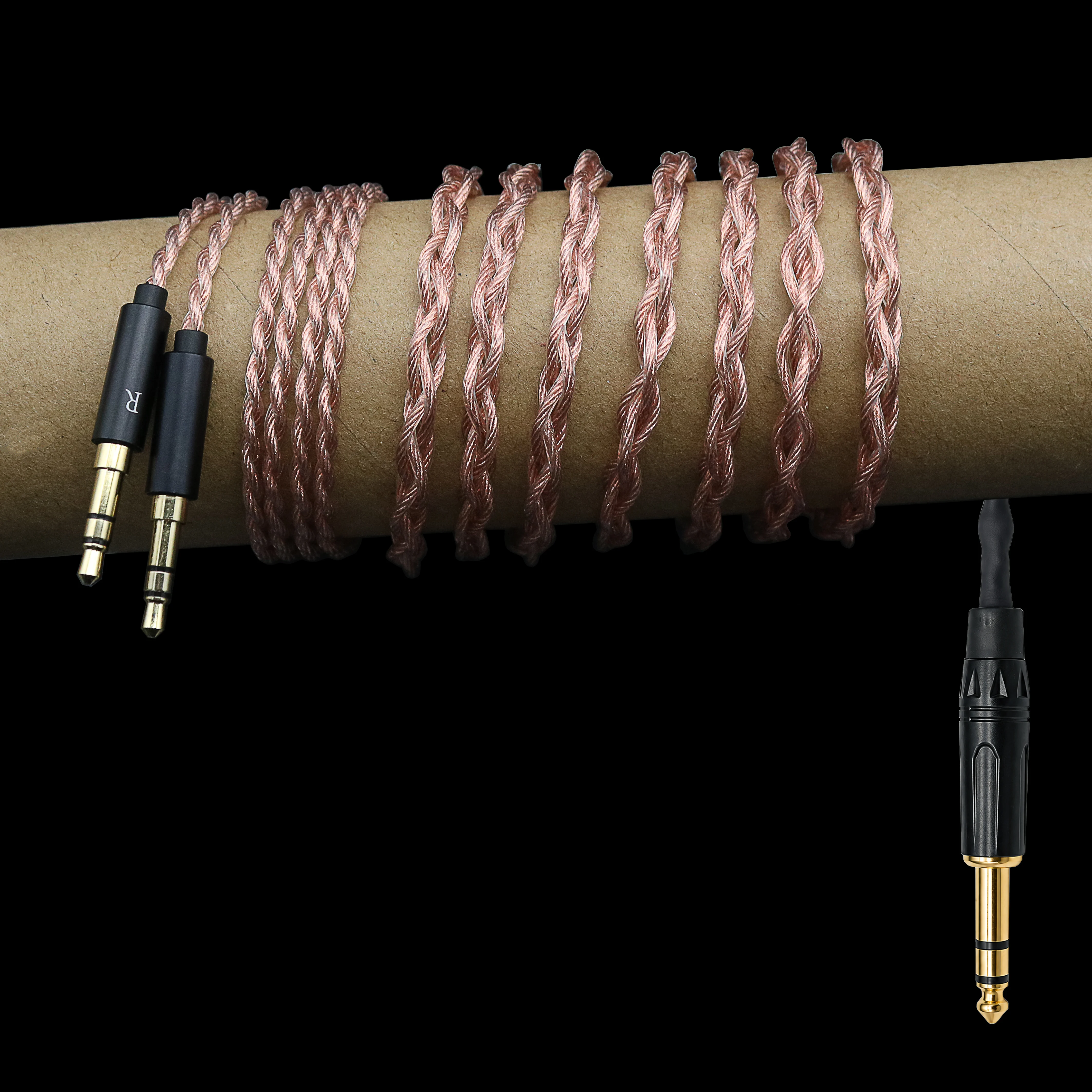 OCC 4.4/6.35mm to Dual 3.5mm Plug Headphone Audio Cables Fit for Mixer Sound Card Amplifier Hifiman HE400 HE400I ANANDA SUND ARA