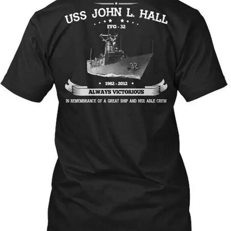 

Футболка Uss John L Hall ffg 32 Memories Ffg 32 1982 2012, сделано в США, от S до 5XL