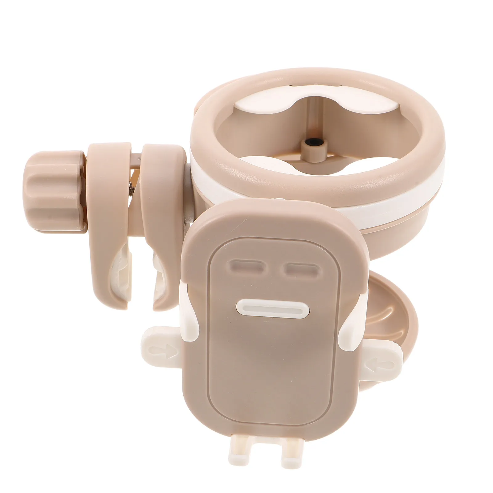 

Stroller Cup Holder Phone Mount 3 in 1 Beverage Organizer for Water Milk Bottles and Smartphone Pushchair Pram Walker