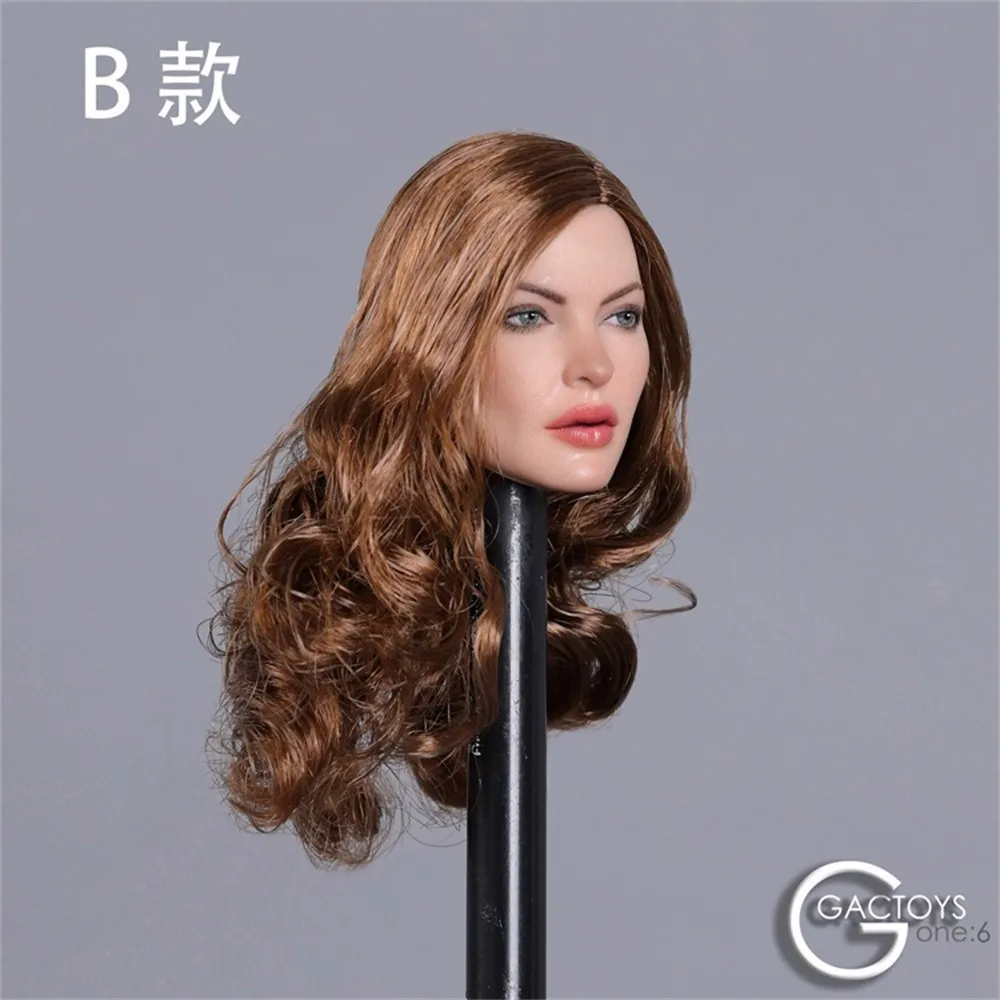 

GACTOYS GC031 1:6 Scale Model American Jaime Head Sculpt Long Straight Curls Hair for 12Inch Action Figure Tbleague Female Body