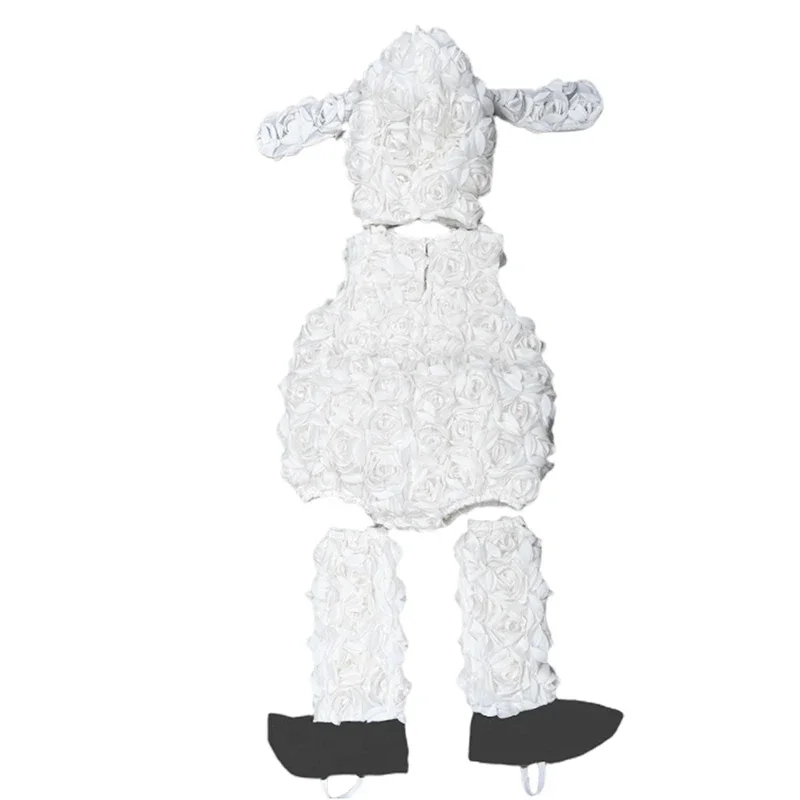 Kids Halloween Costume Animal Themed Cosplay Party Costume Baby Girls Lamb Costume for Toddler