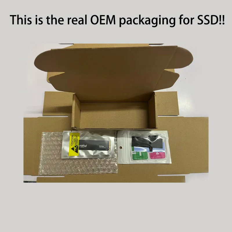 크루셜 P3 PLUS 500GB 1TB 2TB PCIe4.0x4 NVMe M.2 2280 SSD, 최대 5000MB/s 솔리드 스테이트 드라이브 (OEM 패키지)
