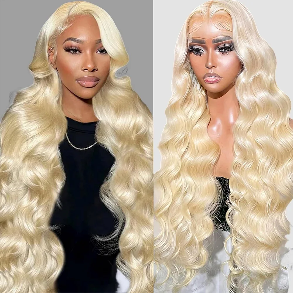 

38 40 Inch 613 Honey Blonde Body Wave 250 Density 13x6 HD Lace Front Human Hair Wigs 13x4 HD Lace Frontal Wig for black women