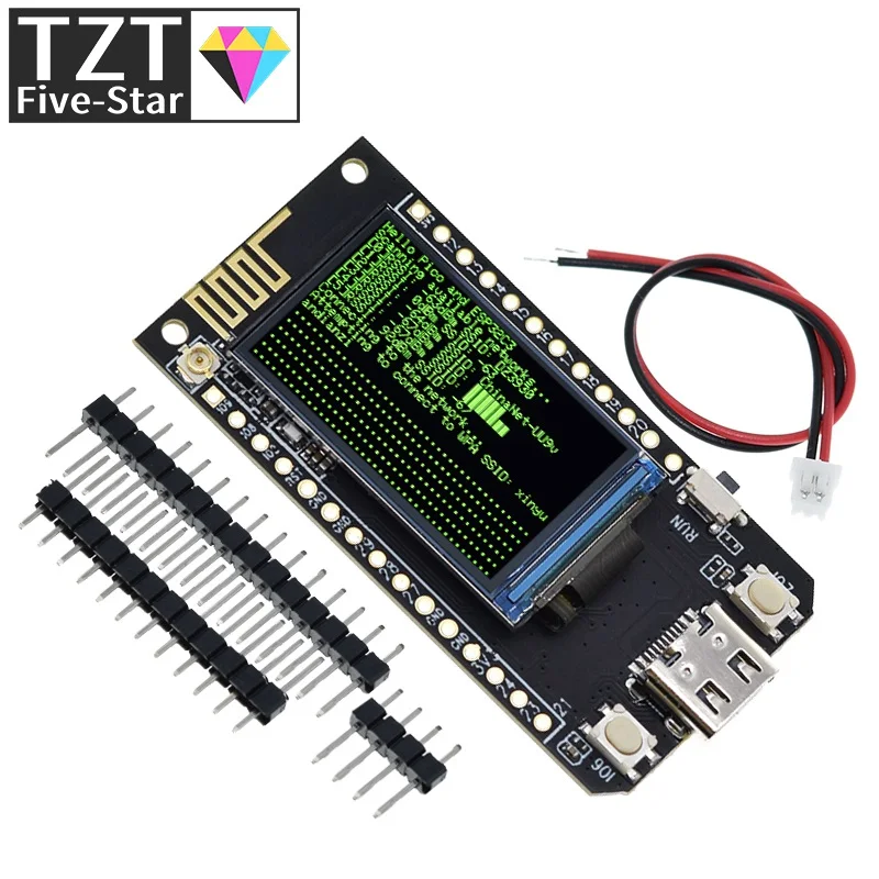 Imagem -04 - Placa de Desenvolvimento do Módulo sem Fio Wifi Bluetooth Mcu Duplo St7789 Display para Arduino Tzt T-picoc3 Esp32-c3 Rp2040 1.14