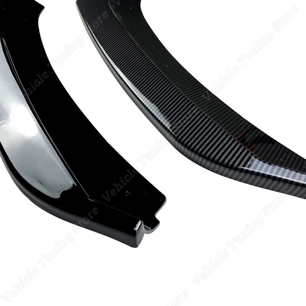 3Pcs Front Bumper Splitter Lip Diffuser Body Kit For Seat Leon 3 MK3 MK3.5 2012-2019 Tuning ABS Plastic Spoiler Accessories