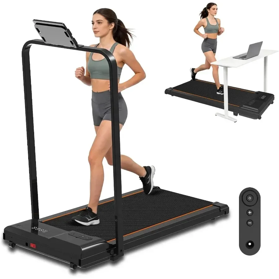 Electric Incline Treadmill for Home and Office Workouts: Steel Frame, Black Finish, Foldable Design with Quiet Motor
