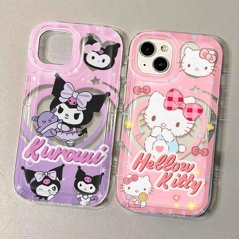 Cartoon Hello Kittys Kuromis Clear Case for Xiaomi Redmi NOTE 8 9A 9C 9T 9S 10 11 12C K40 Pro Plus 5G Airbag Shockproof Cover