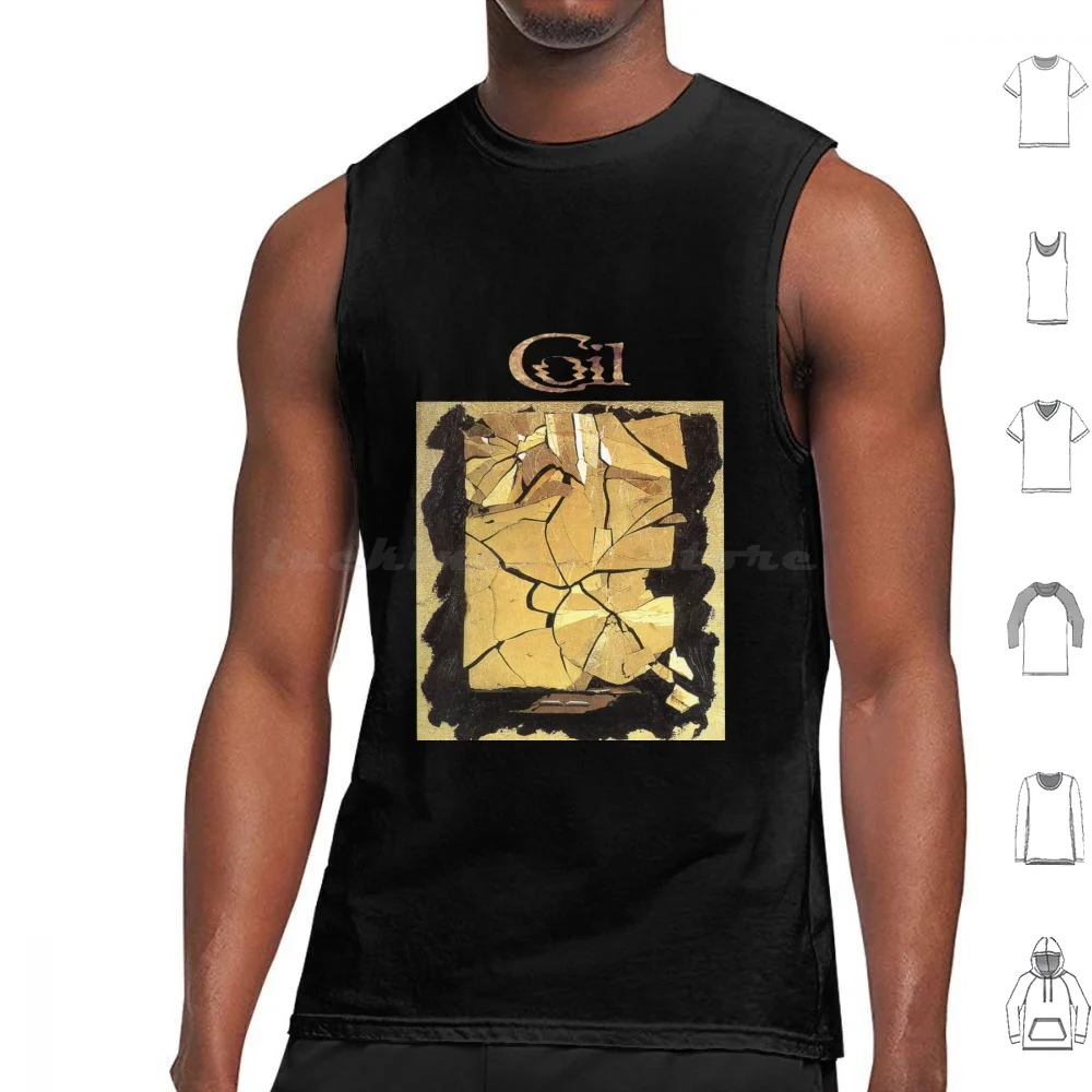 Coil How To Destroy Angels Gold Artwork Майки с принтом Хлопок Coil Post Punk Industrial New Wave Synth Ретро 80-е годы Винтаж