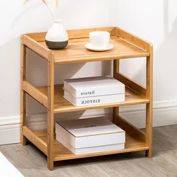 Bamboo Belt Wheel Bedside Cabinet Simple Removable Small Cabinet with Wheels for Bedroom Storage Affordable Organizing Solution