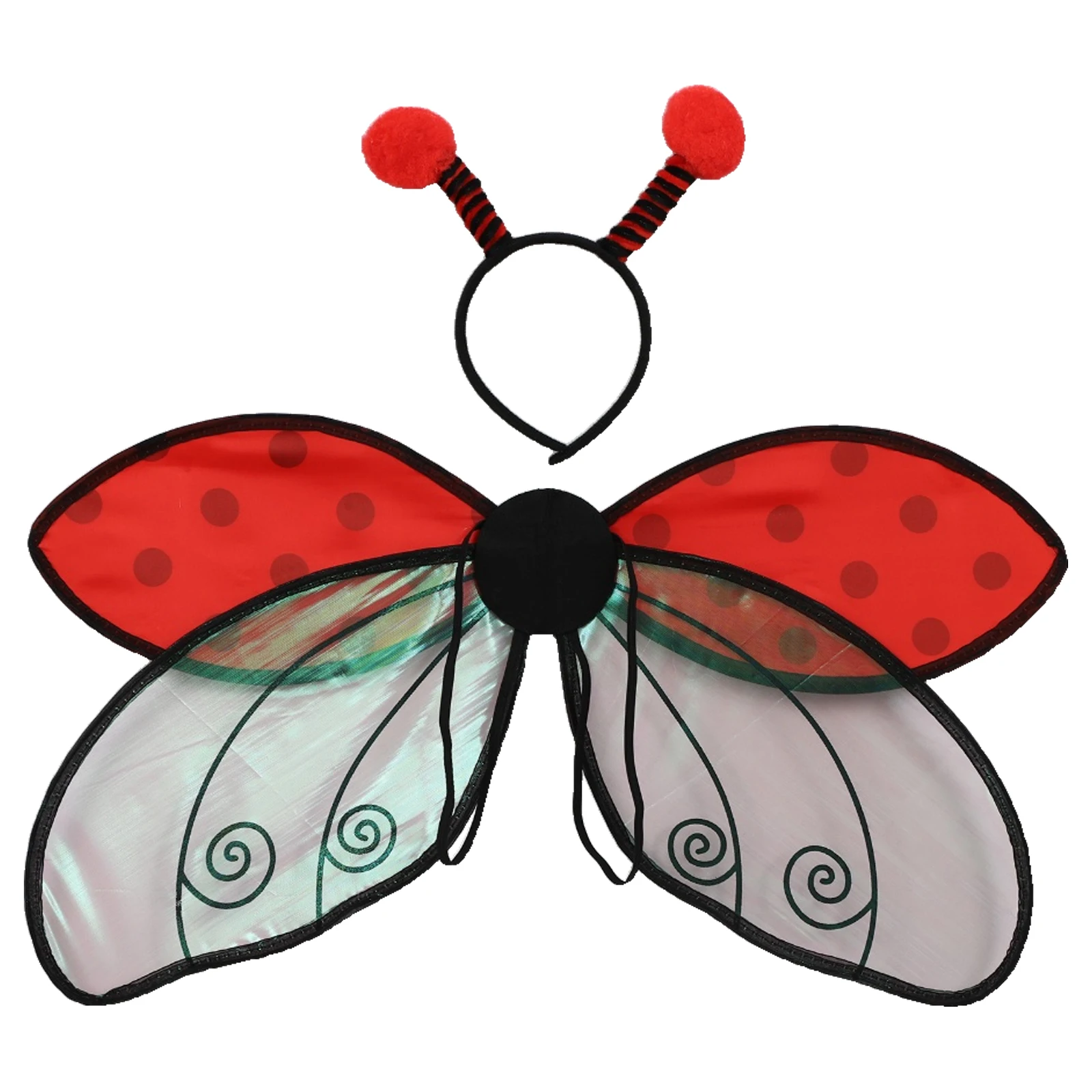 Kids Adults Realistic Insect Wings Costume Set with Adjustable Headband for Bee Butterfly Halloween Cosplay And Themed Parties