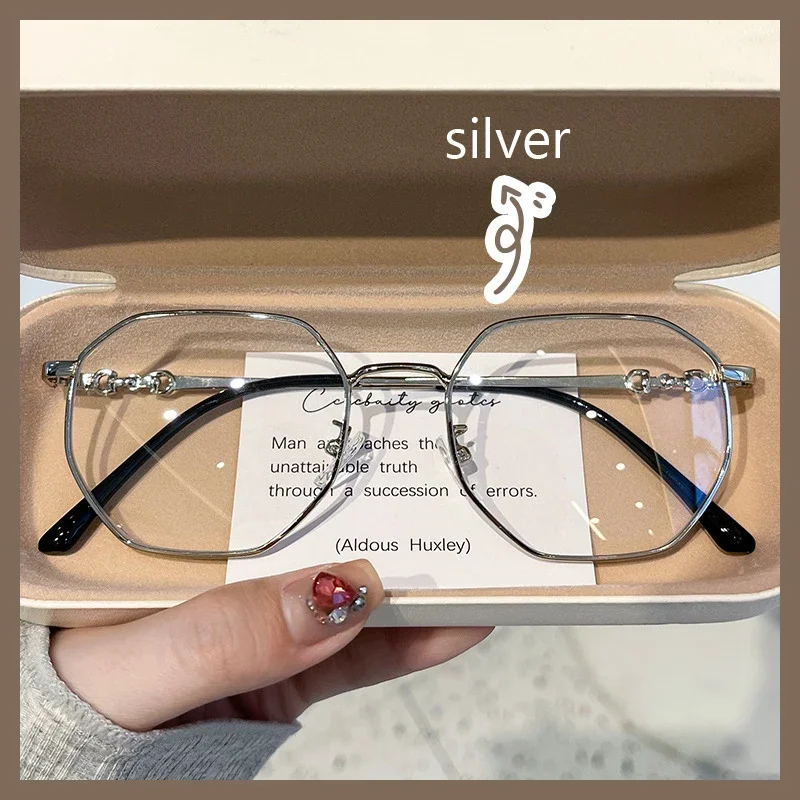 Luxury Anti-blue Light Myopia Glasses Trendy Women's Minus Diopter Eyewear Fashion Near Sighted Glasses Prescription Eyeglasses