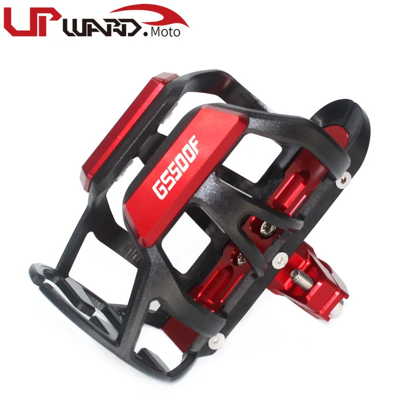 quality Motorcycle CNC Beverage Water Bottle Drink Cup Holder Mount  Fit For GS500F GS500 F