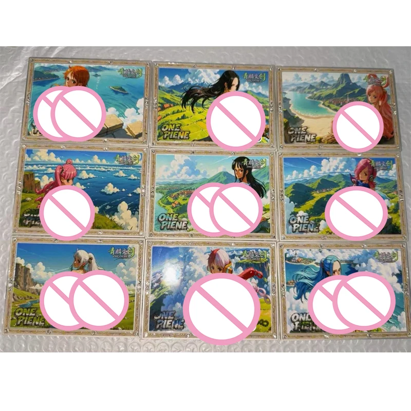 Anime One Piece Nami Hancock Perona Robin Yamato Uta Reiju Chopper Collection Cards Christmas Birthday Gifts Children's Toys