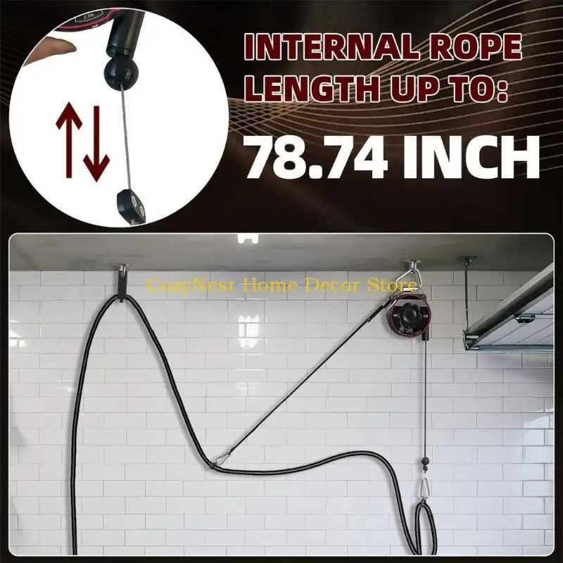 92MF Wall-Mount Electric Vehicle Cord System with Included Hardware