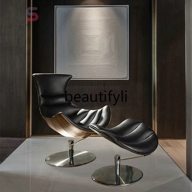 

Кожаное кресло-лобстер для гостиной, одиночный диван, светлый, роскошный, современный, элитный