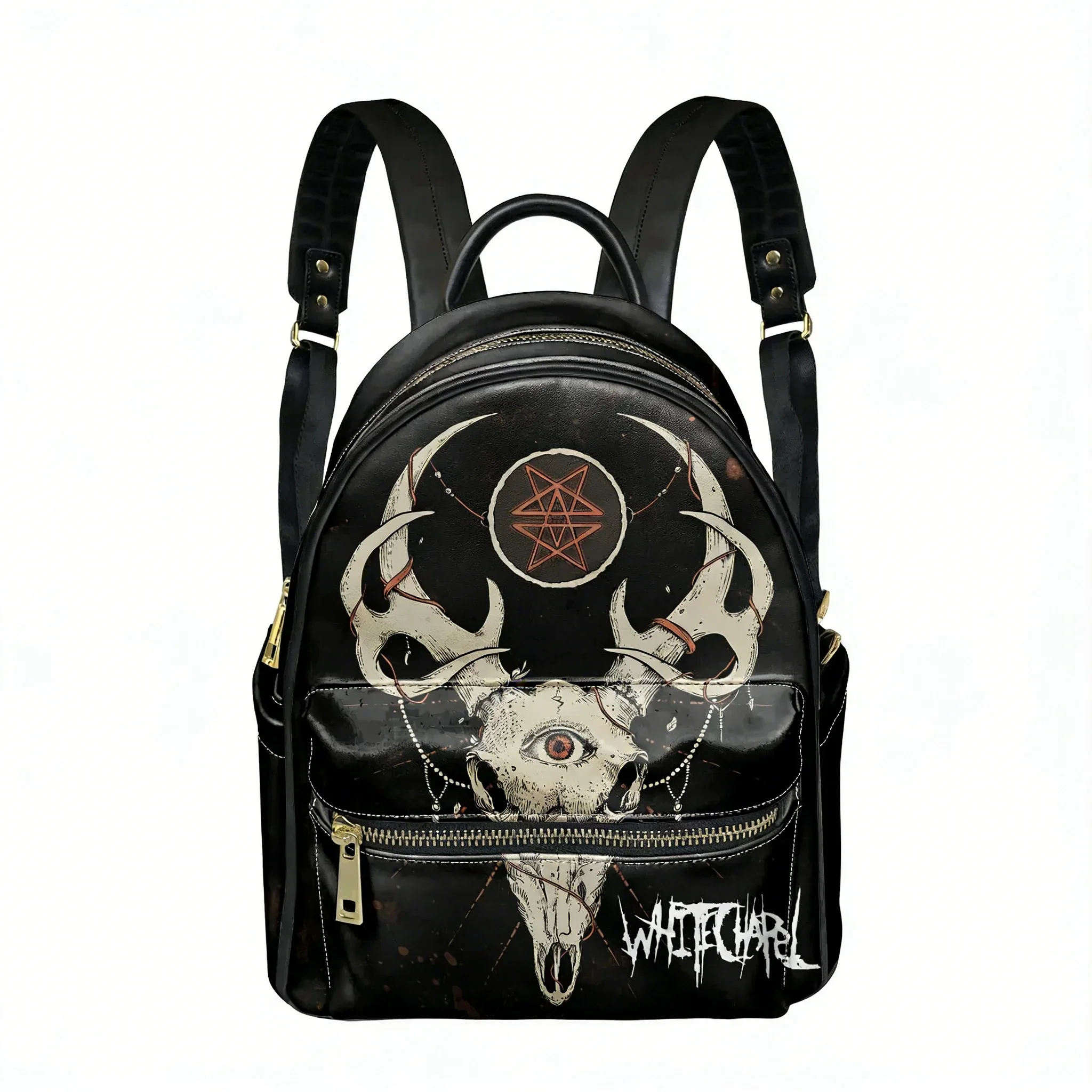 

Whitechapel Heavy Metal Band Backpack Womens Men Personalized Double Shoulder Bag Business Travel Bookbag Rucksack Gift Daypack