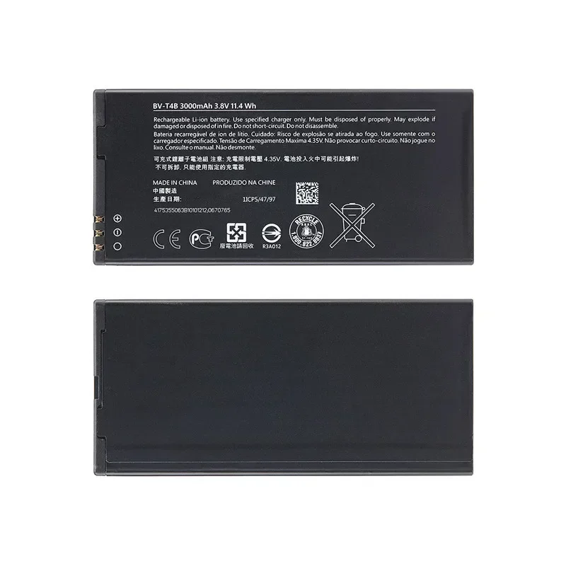 Original BV-T4B 3000mAh Replacement Battery For Nokia Lumia 640XL RM-1096 RM-1062 RM-1063 RM-1064 RM-1066 Lumia 640 XL Batteries