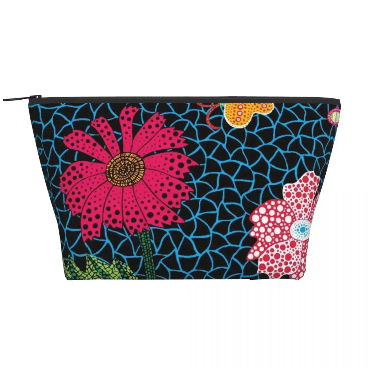 Yayoi Kusama Flowers Cosmetic Bag Women Fashion Big Capacity Abstract Art Makeup Case Beauty Storage Toiletry Bags