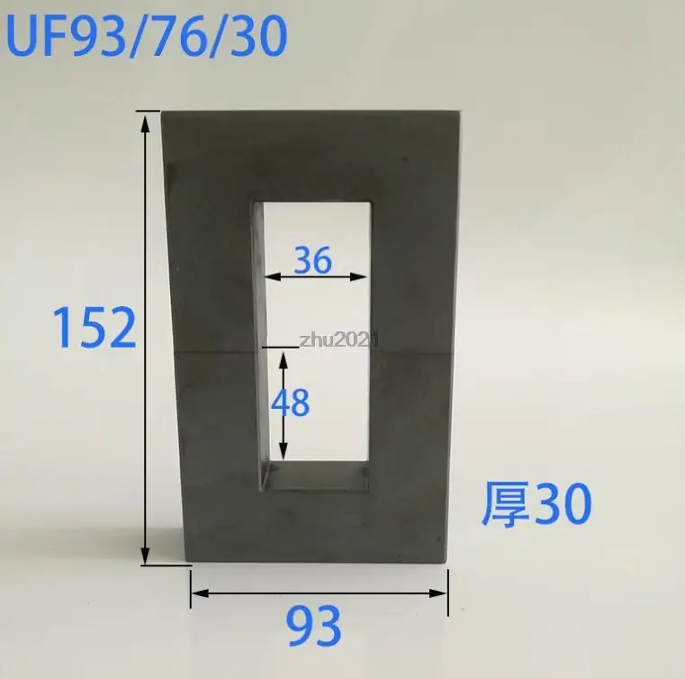 

UU Ferrite Core UF93/76/30 Ferrite Core Ferrite Rings Iron Toroid Cores for Transformers Isolators MnZn PC40,1pair/lot